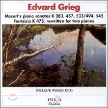 Grieg : Mozart's Piano Sonata : Prague Piano Duo
