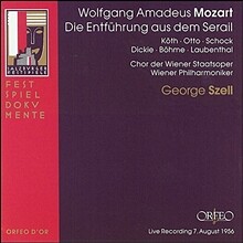George Szell 모차르트: 후궁으로부터의 유괴 (Mozart: Die Entfuhrung aus dem Serail, K384) 조지 셀