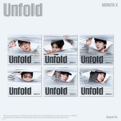 몬스타엑스 (MONSTA X) - Unfold [DIGIPACK VER.][6종 중 1종 랜덤발송]