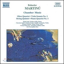 Daniel Adni 마르티누: 실내악 작품 - 오보에 사중주, 비올라 소나타 (Martinu: Oboe Quartet, Viola Sonata, String Quintet, Piano Quartet)