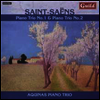 생상스: 피아노 삼중주 1번 & 2번 (Saint-Saens: Piano Trios Nos.1 & 2)(CD) - Aquinas Piano Trio