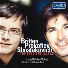 Daniel Muller-Schott / Francesco Piemontesi 브리튼 / 프로코피에프 / 쇼스타코비치: 첼로 소나타 (Britten / Prokofiev / Shostakovich: The Cello Sonatas) 다니엘 뮐러-쇼트 프란체스코 피에몬테지