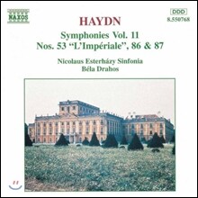 Bela Drahos 하이든: 교향곡 11집 - 53번 '제국', 86번, 87번 (Haydn: Symphonies No.53 L'Imperiale, No.86, No.87)