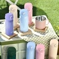 원터치 비비드 보온병 2중 진공 스텐 보온 보냉 물병 텀블러 350ml/500ml 1P