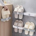 ★특가★디유 부착형 무타공 신발정리대 실내화 욕실화 거치대 슬리퍼 걸이 1+1 (25cm)