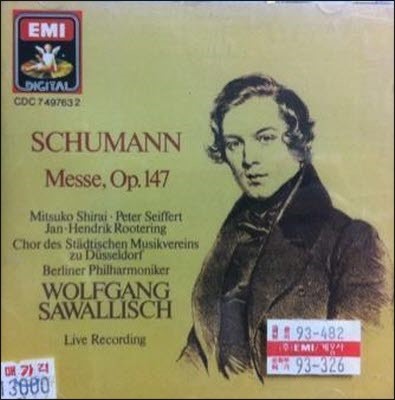 [중고] Wolfgang Sawallisch / Schumann : Messe, Op.147 (수입/cdc7497632)