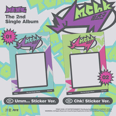 NEXZ (넥스지) - 싱글앨범 2집 : Mmchk [Sticker ver.][2종 중 1종 랜덤발송]