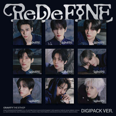 CRAVITY (크래비티) - 미니앨범 8집 : ReDeFINE [DIGIPACK VER.][9종 중 1종 랜덤발송]