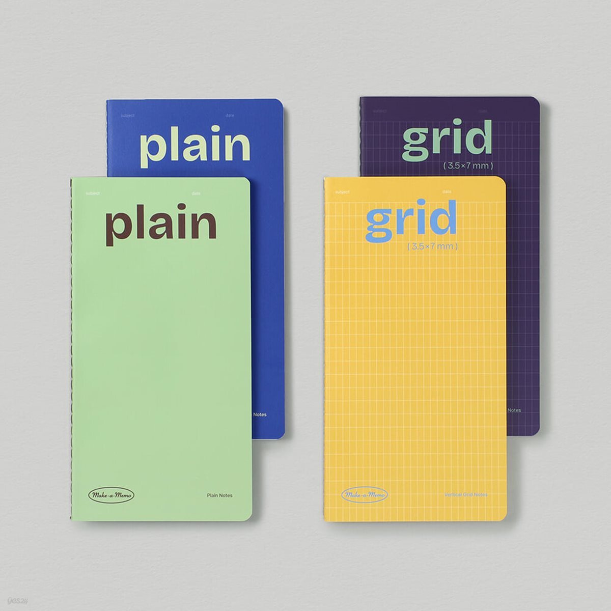 메이크 어 메모 리프 노트 - Grid/Plain