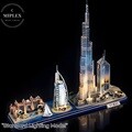 [Miplex] DIY 3D 입체 조립 모델 키트(LED조명) : 두바이 스카이라인