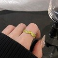 풀잎반지 특이한 웃긴 우정 커플 오픈 링 반지 검지 중지 애끼 반지 악세사리 쥬얼리 선물