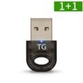 1+1 블루투스 동글 V5.0 PC 데스크탑 무선 리시버 USB 동글이