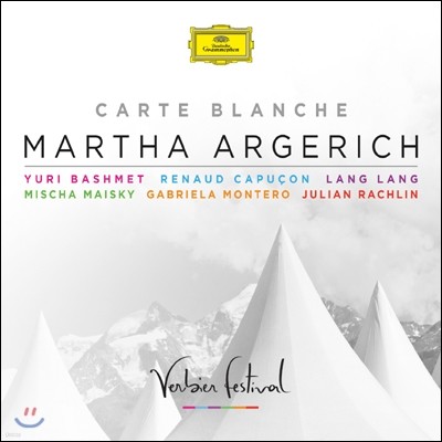 Martha Argerich 까르뜨 블랑슈 - 마르타 아르헤리치 베르비에 페스티벌 공연실황 앨범 (Carte Blanche)