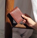 이태리 알파샌드 가죽 남자반지갑(다크브라운)w29181