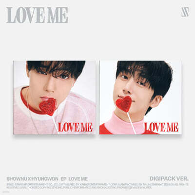 셔누X형원 (몬스타엑스) - EP : LOVE ME [DIGIPACK VER.][2종 중 1종 랜덤발송]