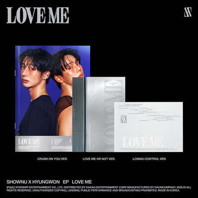 셔누X형원 (몬스타엑스) - EP : LOVE ME [3종 SET]