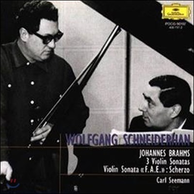 Wolfgang Schneiderhan 브람스: 바이올린 소나타 전곡집 (Brahms : The Complete Violin Sonatas)