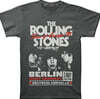 Rolling Stones (롤링 스톤스) - Tour of Europe '76 Berlin West Germany T-shirt - Large Charcoal
