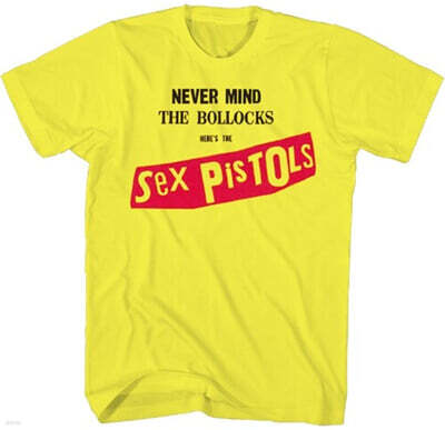 Sex Pistols (섹스 피스톨즈) - Never Mind the Bollocks T-Shirt - Large Yellow