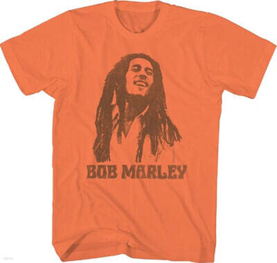 Bob Marley (밥 말리) - Photo T-Shirt - Large Orange