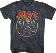 Kiss (키스) - Buzz T-Shirt - Medium Black Mineral Wash