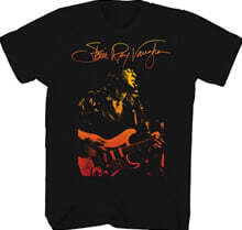 Stevie Ray Vaughan (스티비 레이 본) - Signature Gradient Photo T-Shirt - 2XL Black