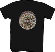Beatles (비틀즈) - Sgt. Pepper's Drum T-Shirt - XL Black