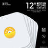 이너 슬리브 50장 (Big Fudge BFIS12x50US 12-inch LP Vinyl Record Round Corner Inner Sleeve 50 Pack White)