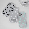 [아이폰] 도트 레터링 실버 무광 TPU 소프트 케이스