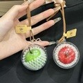 귀여운 사과 키링 과일 가방 꾸미기 키홀더 우정템 커플 백꾸 백참 감성 열쇠고리 악세사리