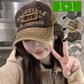 1+1 브로스빌 캡모자 야구모자 여성 남성 코튼 볼캡
