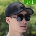 1+1 시원한 메쉬모자 야구모자 여름 남성 여성 대두 빅사이즈 러닝 망사 통풍 볼캡