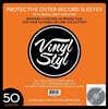 12인치 LP 전용 외부 보호 슬리브 50장 (Vinyl Styl®VS-P-012 12 Inch Outer Record Sleeves - Resealable Flap - 50 Count)