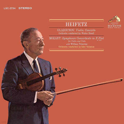 Jascha Heifetz 글라주노프 / 모차르트: 바이올린 협주곡 (Glazounov: Violin Concerto / Mozart: Symphonie Concertante) [2LP]