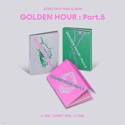 에이티즈 (ATEEZ) -  14TH MINI ALBUM [GOLDEN HOUR : Part.5][3종 SET]