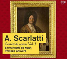 Emmanuelle De Negri / Philippe Grisvard 스카를라티: 실내 칸타타 Vol .2 (Scarlatti: Cantata Da Camera Vol. 2)