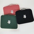 [13/15/17inch] 코듀로이 키티 노트북 파우치 - 3 Colors