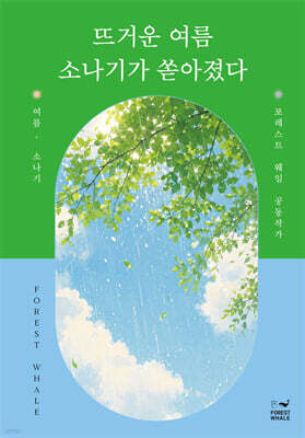 뜨거운 여름 소나기가 쏟아졌다
