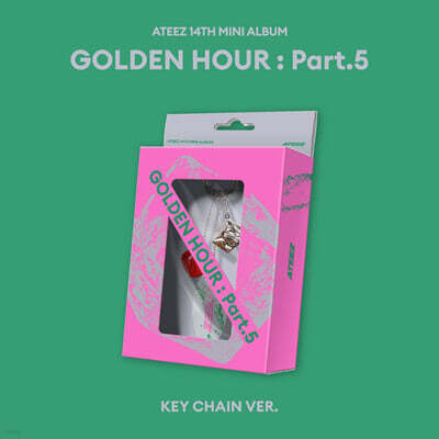 에이티즈 (ATEEZ) - 14TH MINI ALBUM [GOLDEN HOUR : Part.5][KEY CHAIN VER.]