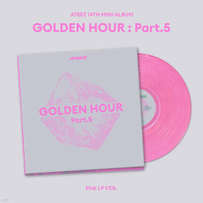에이티즈 (ATEEZ) -  14TH MINI ALBUM [GOLDEN HOUR : Part.5][핑크 컬러 LP]