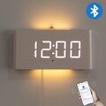 플라이토 블루투스 헤일로 간접조명 LED 벽시계 19cm