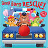 Beep Beep Rescue!: Board Book with Squeaky Toy