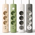 플라이토 파스텔 3200W 고용량 절전형 멀티탭 3구 USB 1포트 C타입 1포트 1.4M
