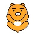 카카오프렌즈 형태 마우스패드 라이언