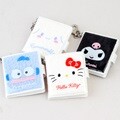산리오 투명 뽀글이 수첩 키링/휴대용 굿즈 미니 메모장