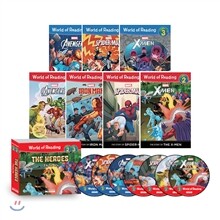 월드 오브 리딩 World of Reading Level 2 & 3 : The Heroes 7종 세트 (Book+CD)