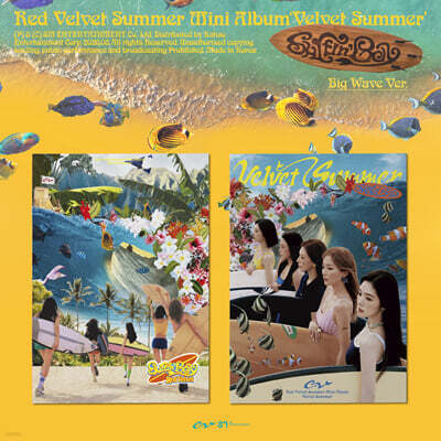 레드벨벳 (Red Velvet) - 여름 미니앨범 : Velvet Summer [Big Wave Ver.][2종 중 1종 랜덤발송]