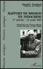 Rapport de mission en Indochine du 1er janvier au 14 mars 1937