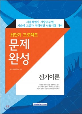 서울특별시 지방공무원 기술계 고졸자 최단기 프로젝트 문제완성 전기이론