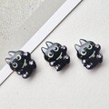 50개 블랙 고양이 키캡파츠 데코덴 부자재 미니어처 탑꾸 폰꾸 DIY 만들기 재료 꾸미기 소품